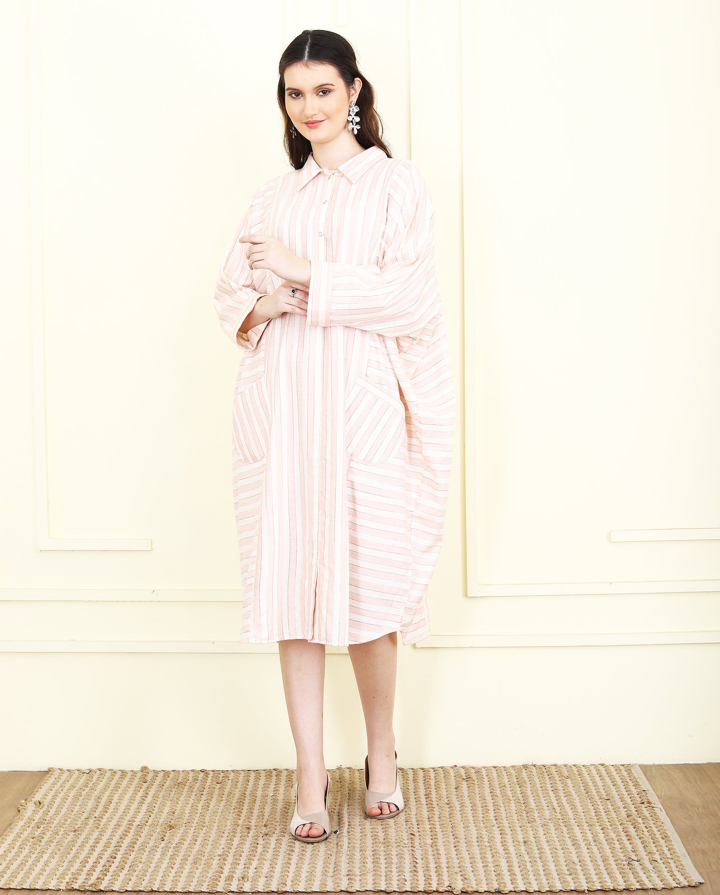Candy Stripe Pink Balloon Dress UCD25020