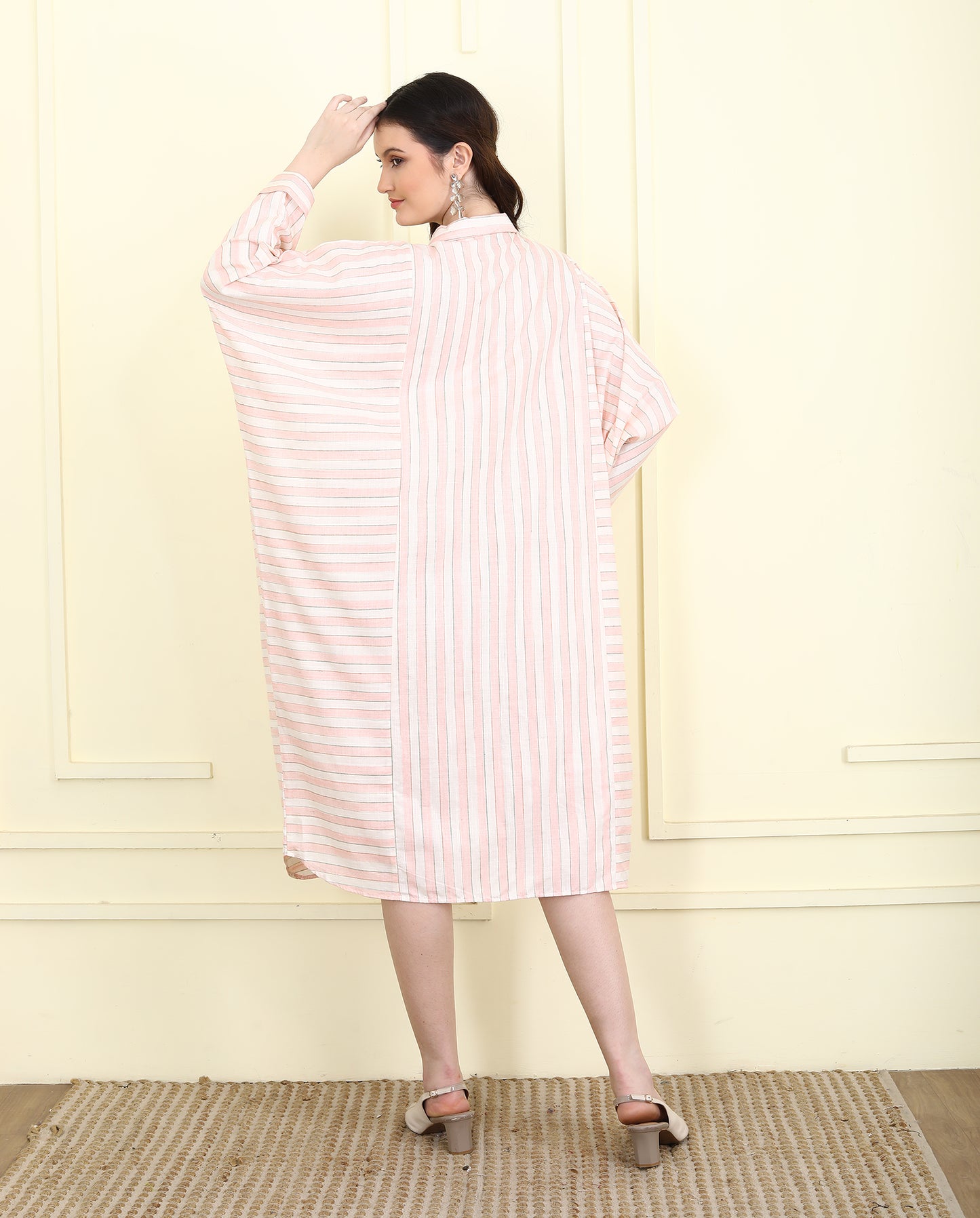 Candy Stripe Pink Balloon Dress UCD25020