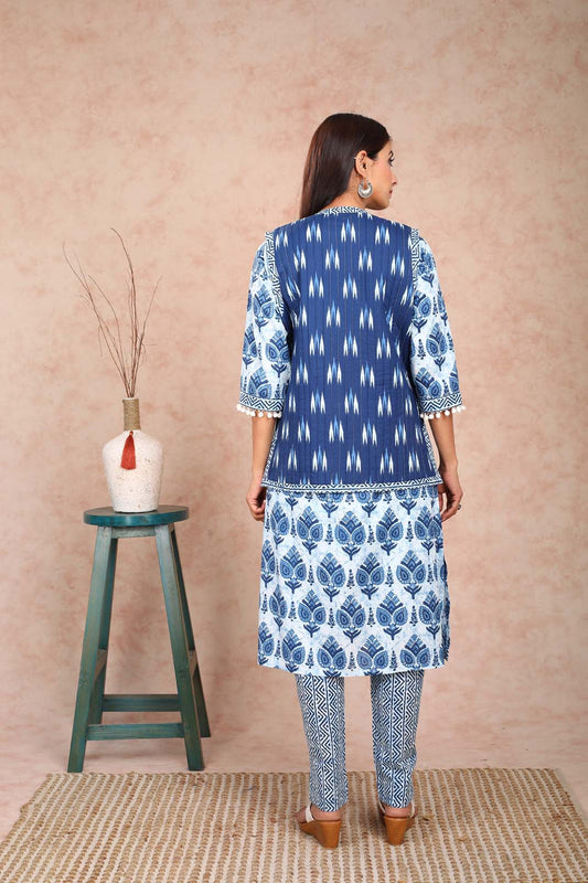 Indigo Quilted Reversible Jacket UCJ0005