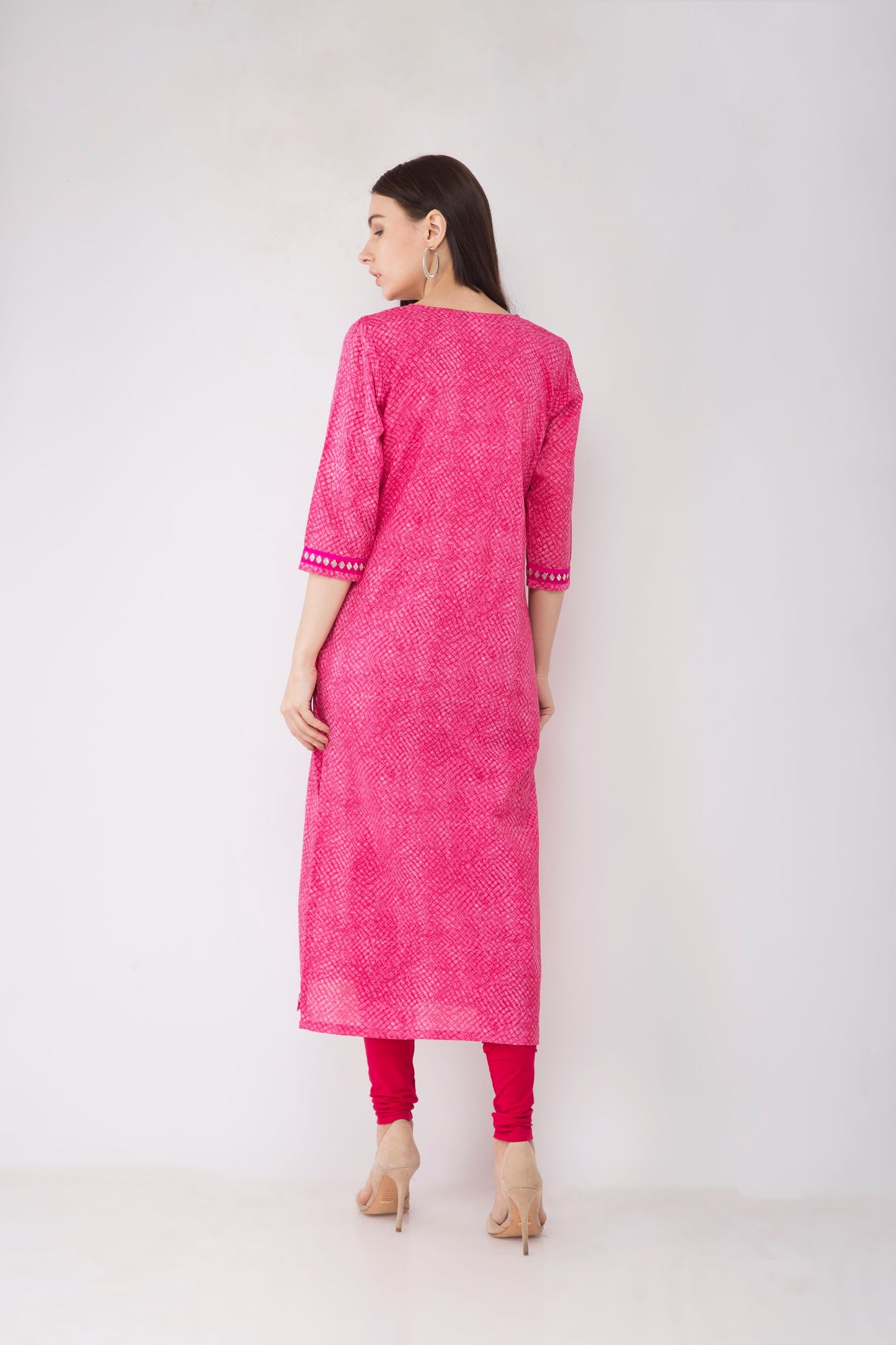 Pink Kurta with Tilla embroidery JPL1169
