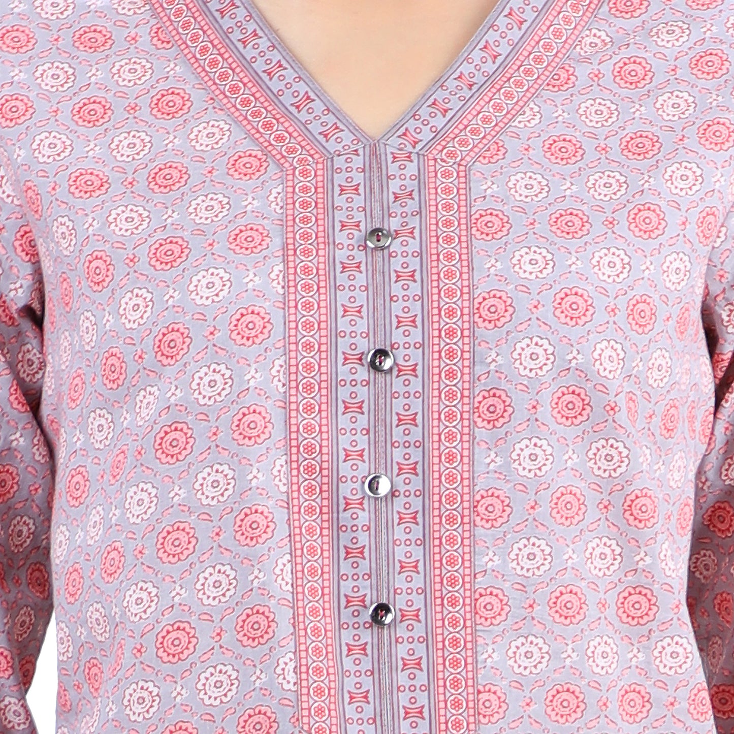 Gulab Bari Embellished Ladies Knee Length Kurta UCK22017