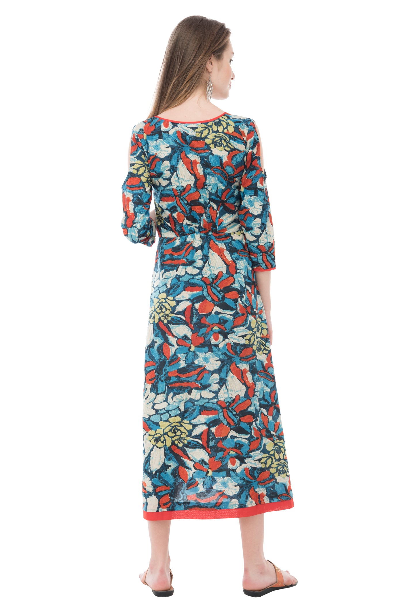 Mosaic Print Knee Length Dress UD 6013