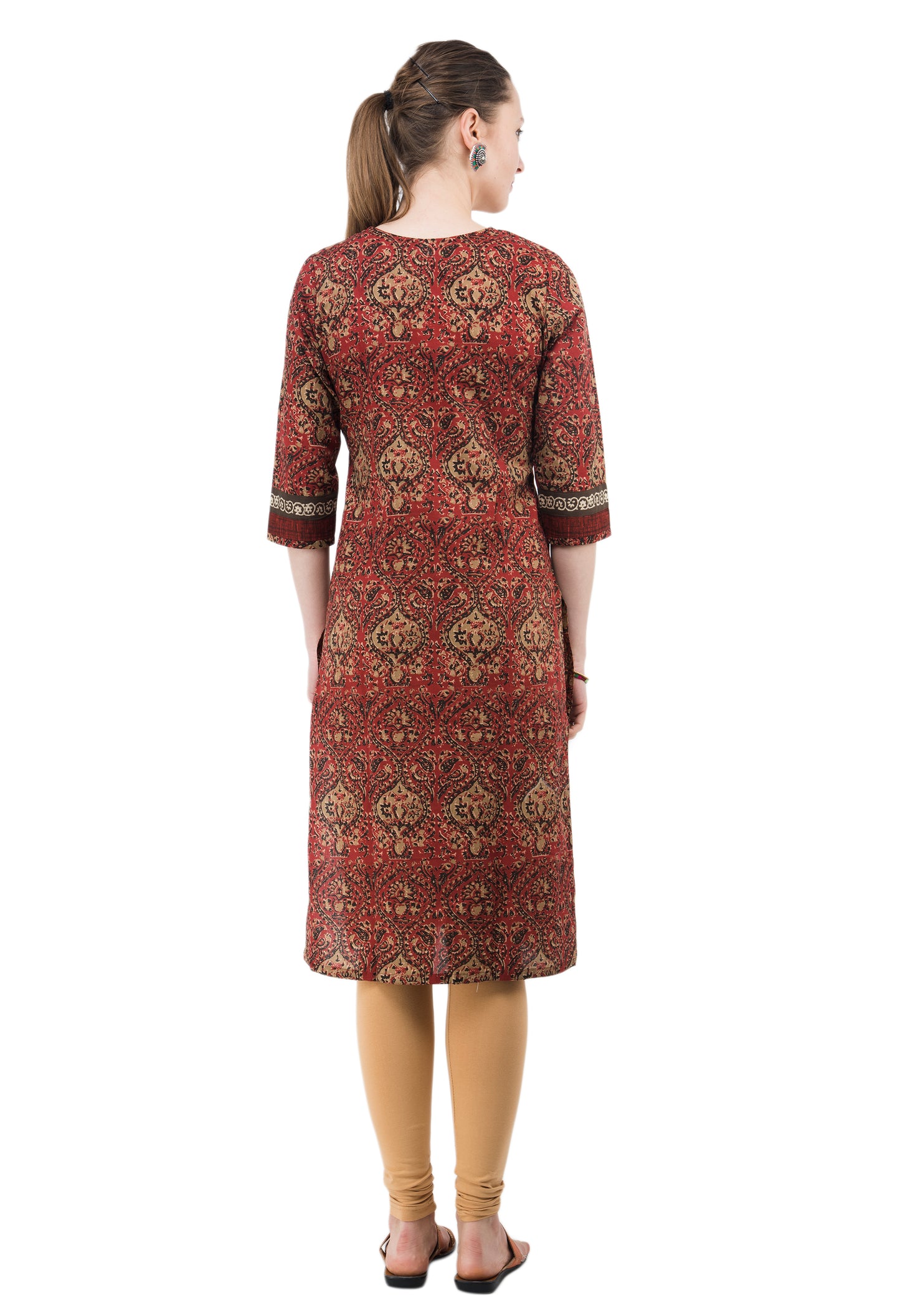 Bohemian print Rust kurta JP1132