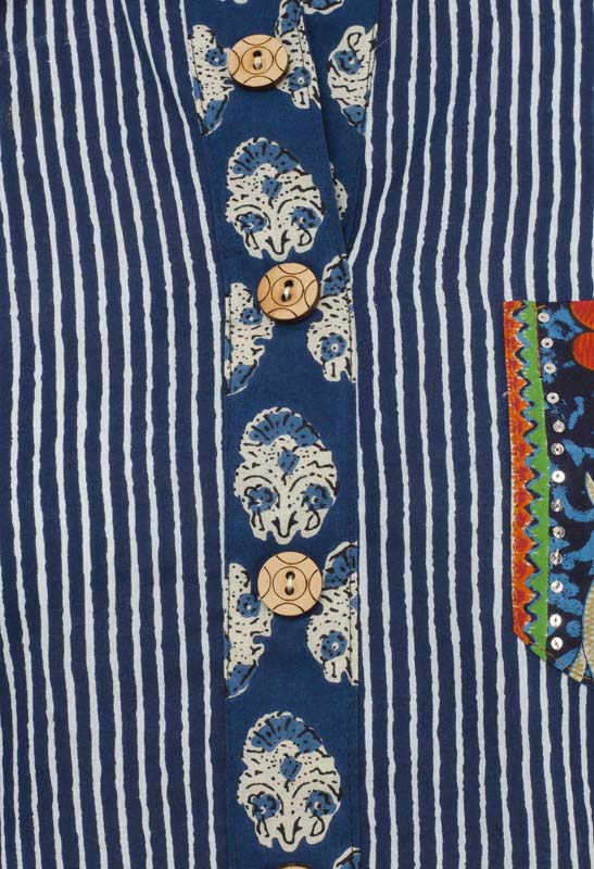 Inhabit latest Striped print cotton kurti JPL1174