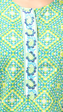 Printed Jaipuri Short Kurti JPS2001