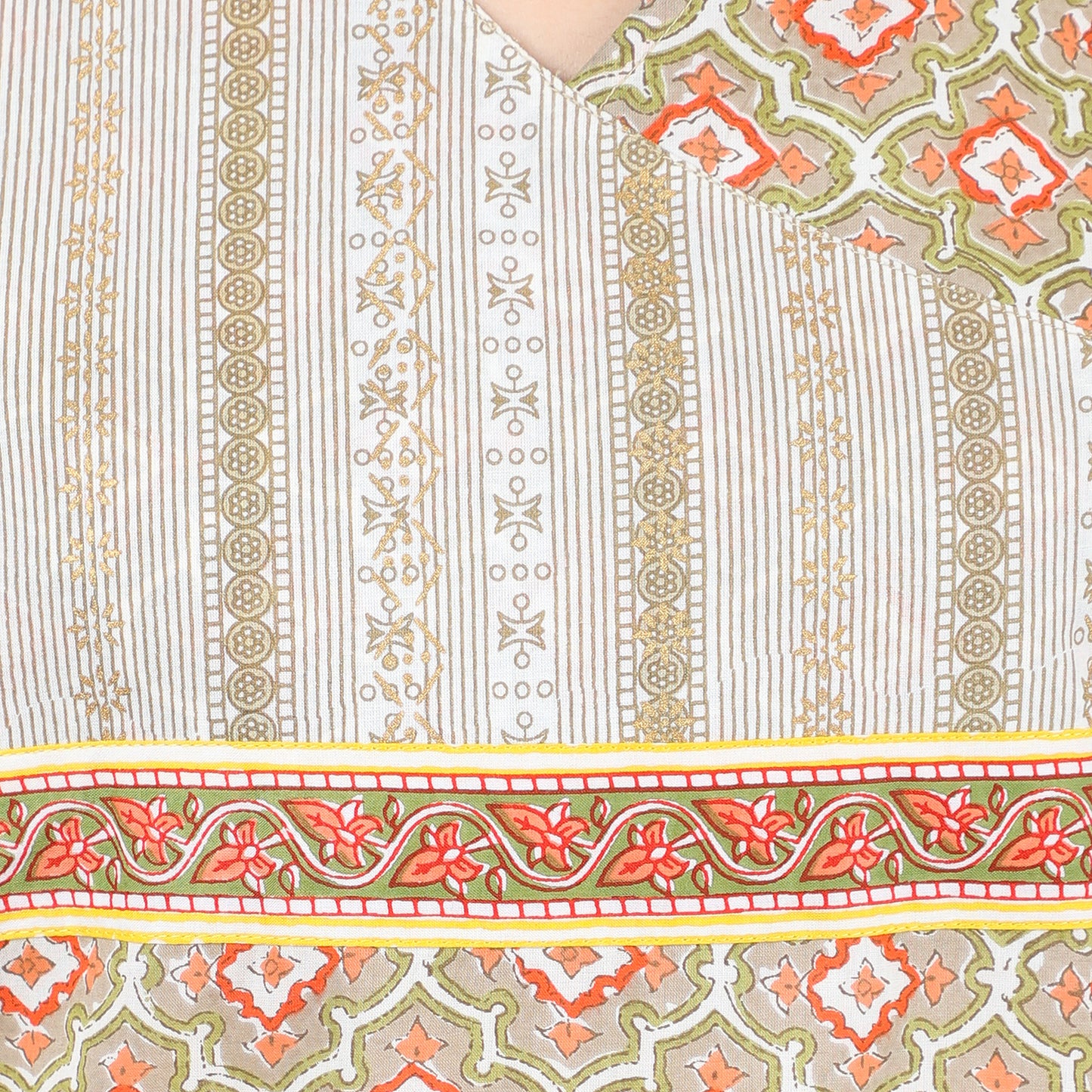 Khadi Printed Smart Casual Cotton Kurti UCK22004