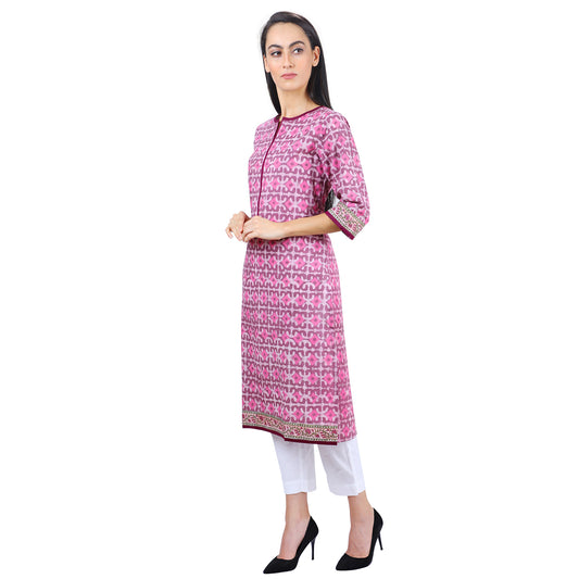 Daabu Print Block Printed Kurti UCK22022