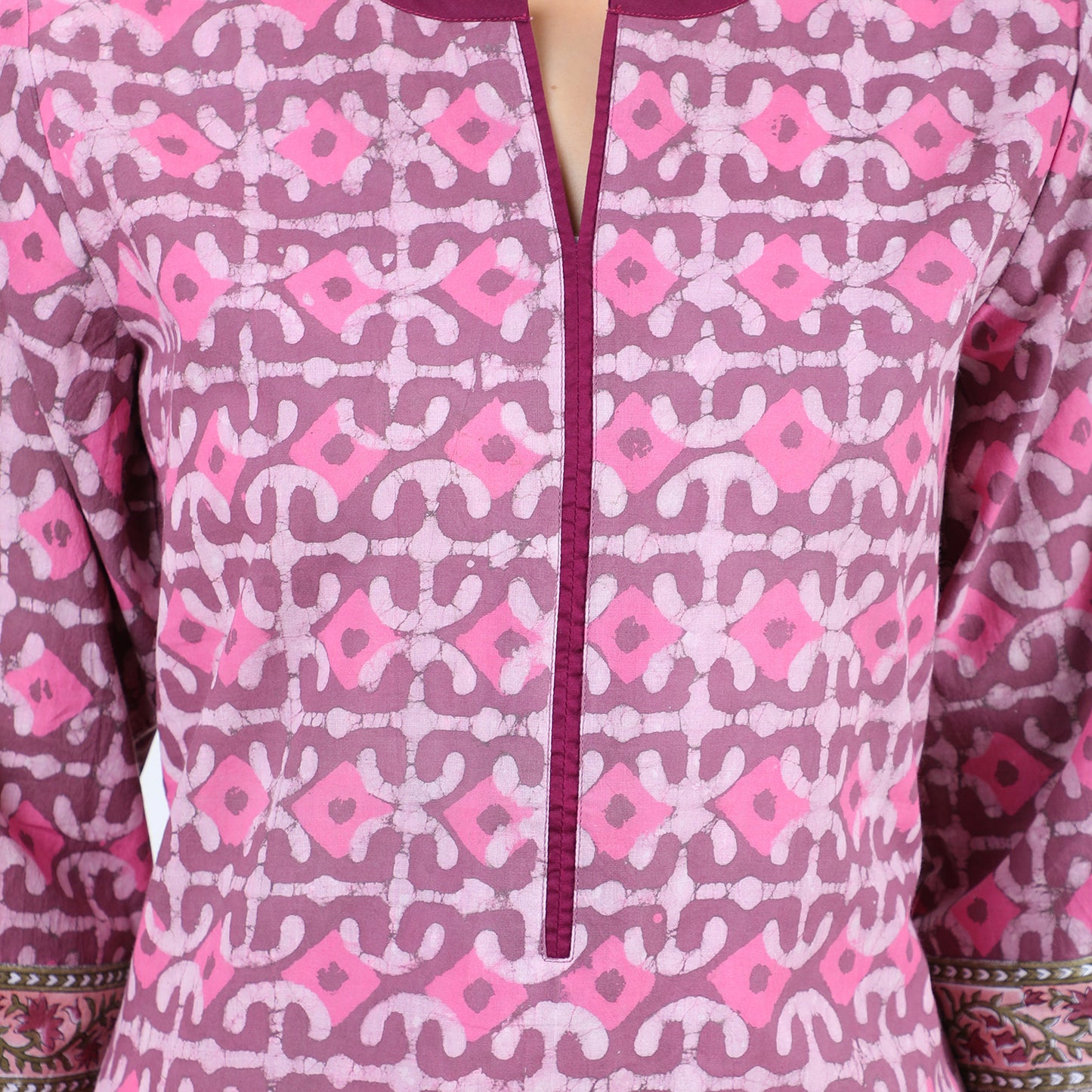 Daabu Print Block Printed Kurti UCK22022