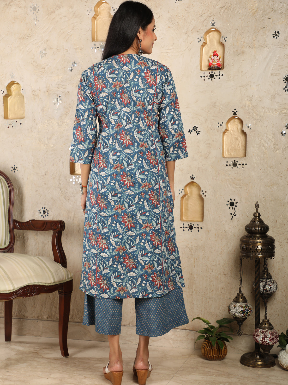 Adab Style Blue Kurta UCK22039