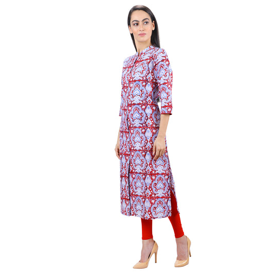 Persian Motif Bandhgala Work Wear Kurti UCKL22029