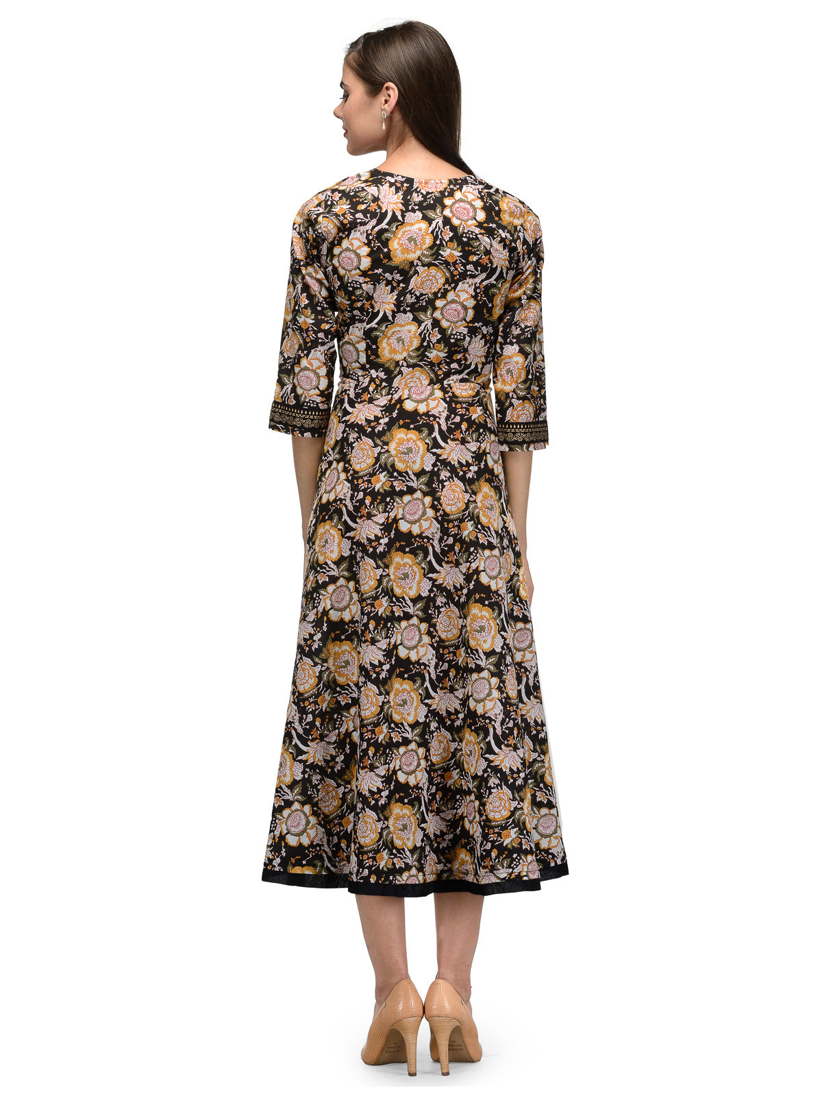 Indowestern multi color full length dress UD6006