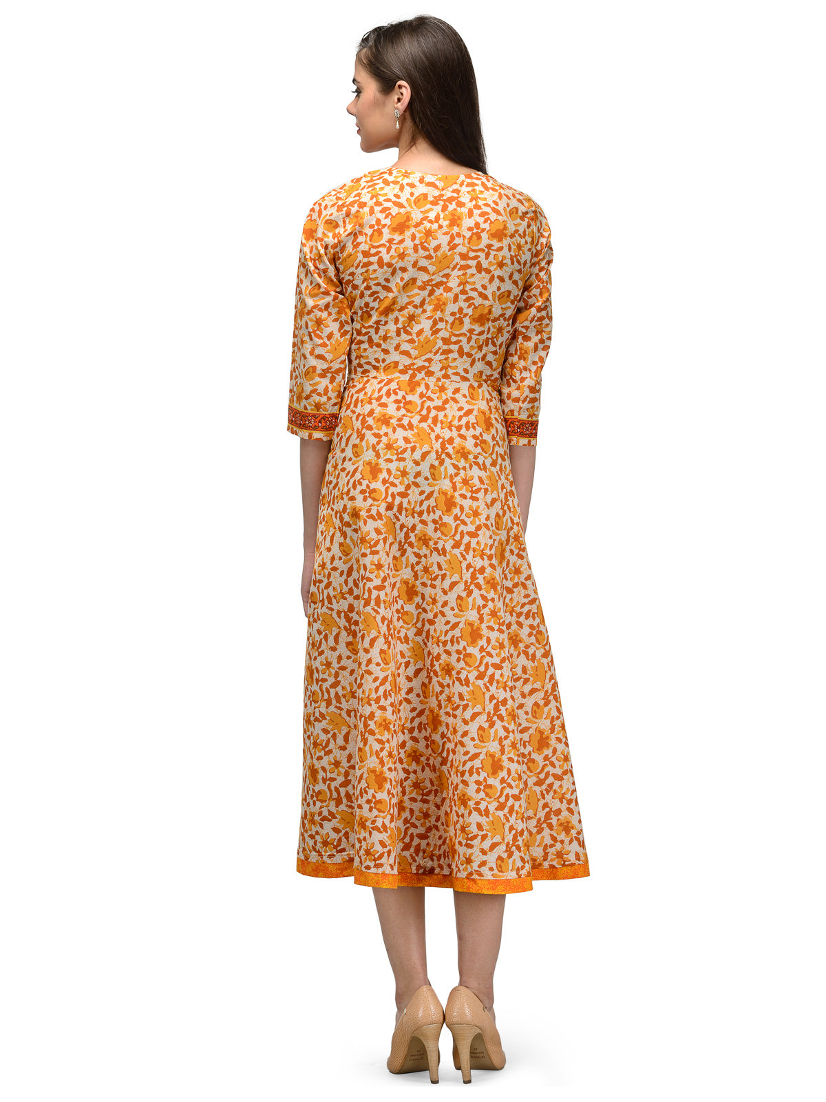 Long party yellow dress for women UD6008