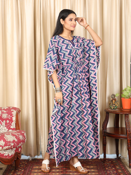 Chevron Print Kaftan UKAF22067