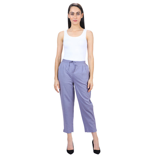 Grey Coloured Cotton Linen Trouser UP7014