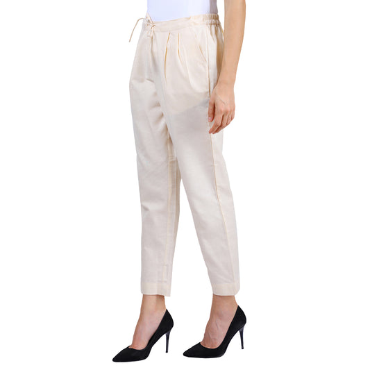 Light Pink Cotton Linen Trouser UP7025