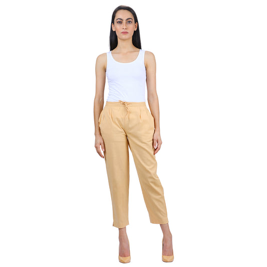 Peach Cotton Linen Trouser UP7026
