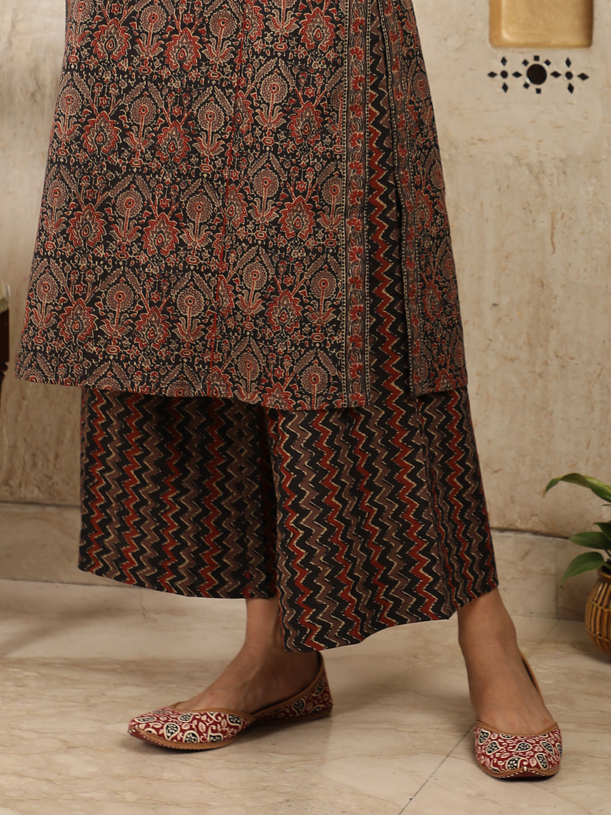 Ajrak Print Palazzo UP7033