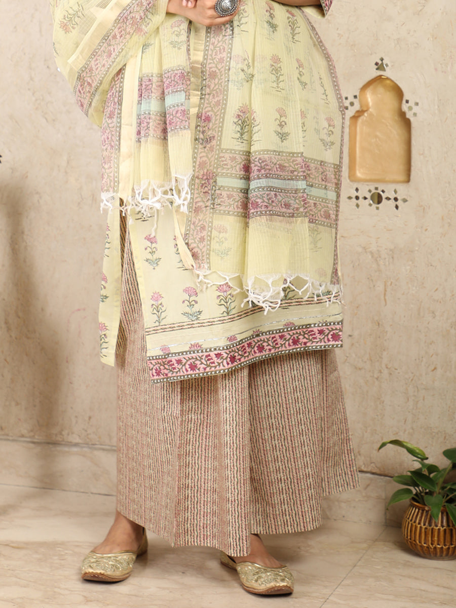 Green Striped Palazzo UP7034