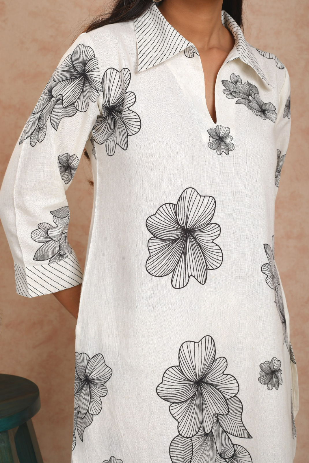navi-nari-linen-black-on-white-printed-co-ord-set