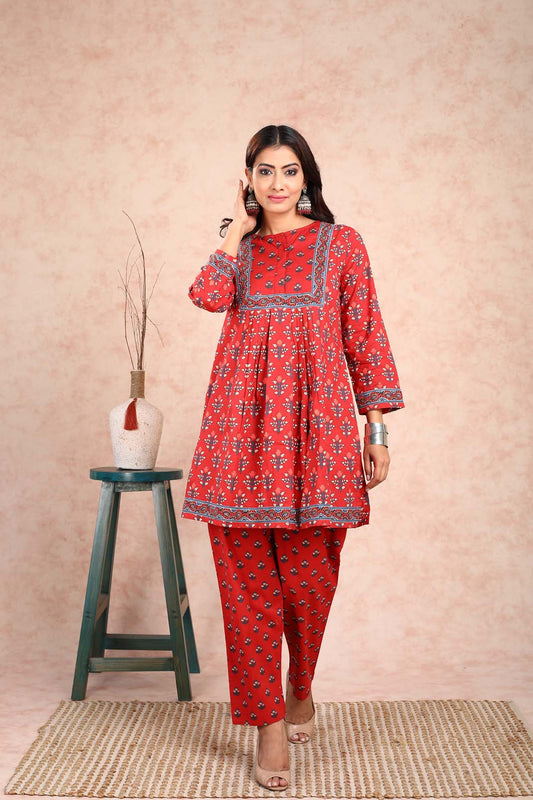 Terracotta Red Co-ord Set