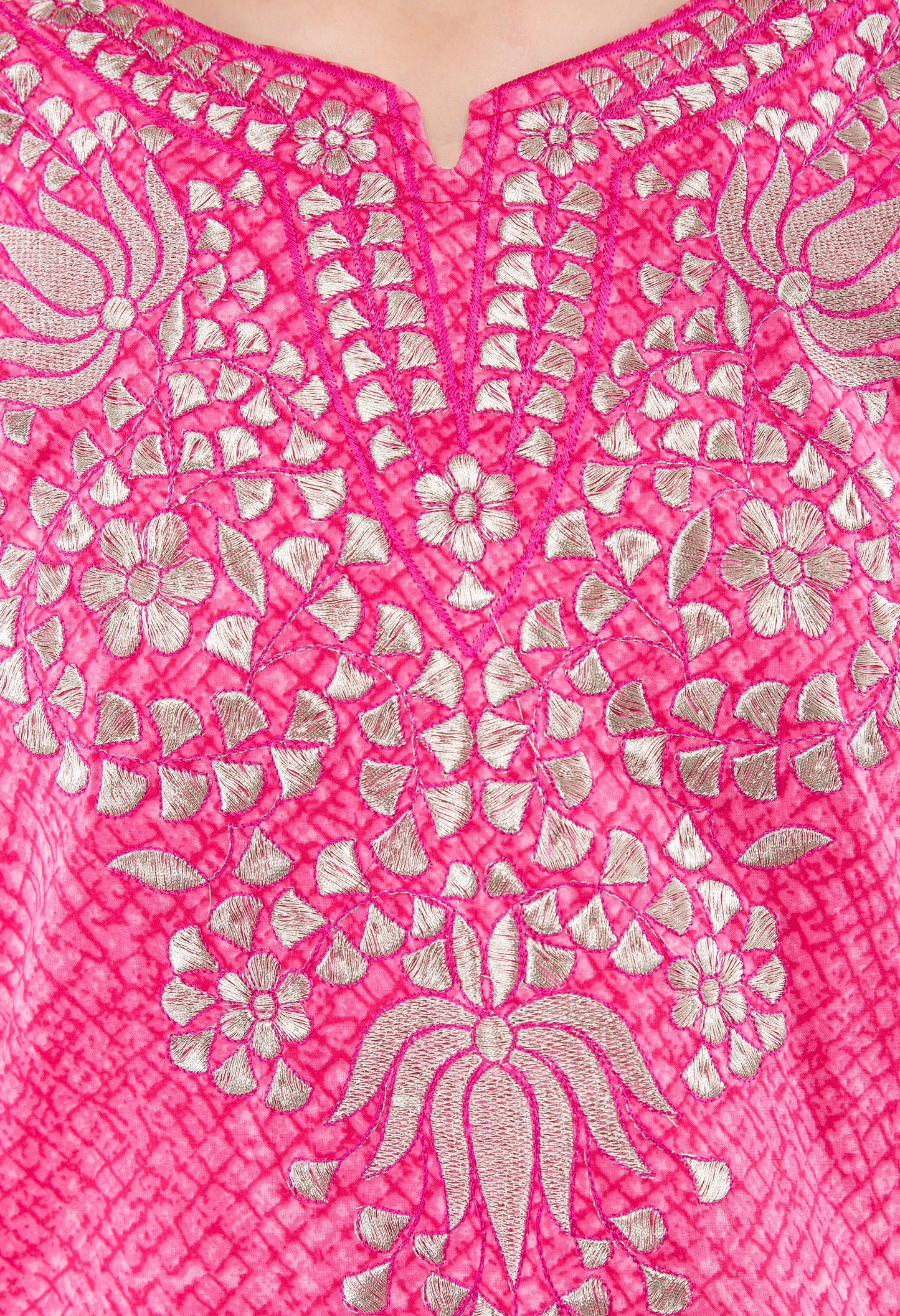 Pink Kurta with Tilla embroidery JPL1169