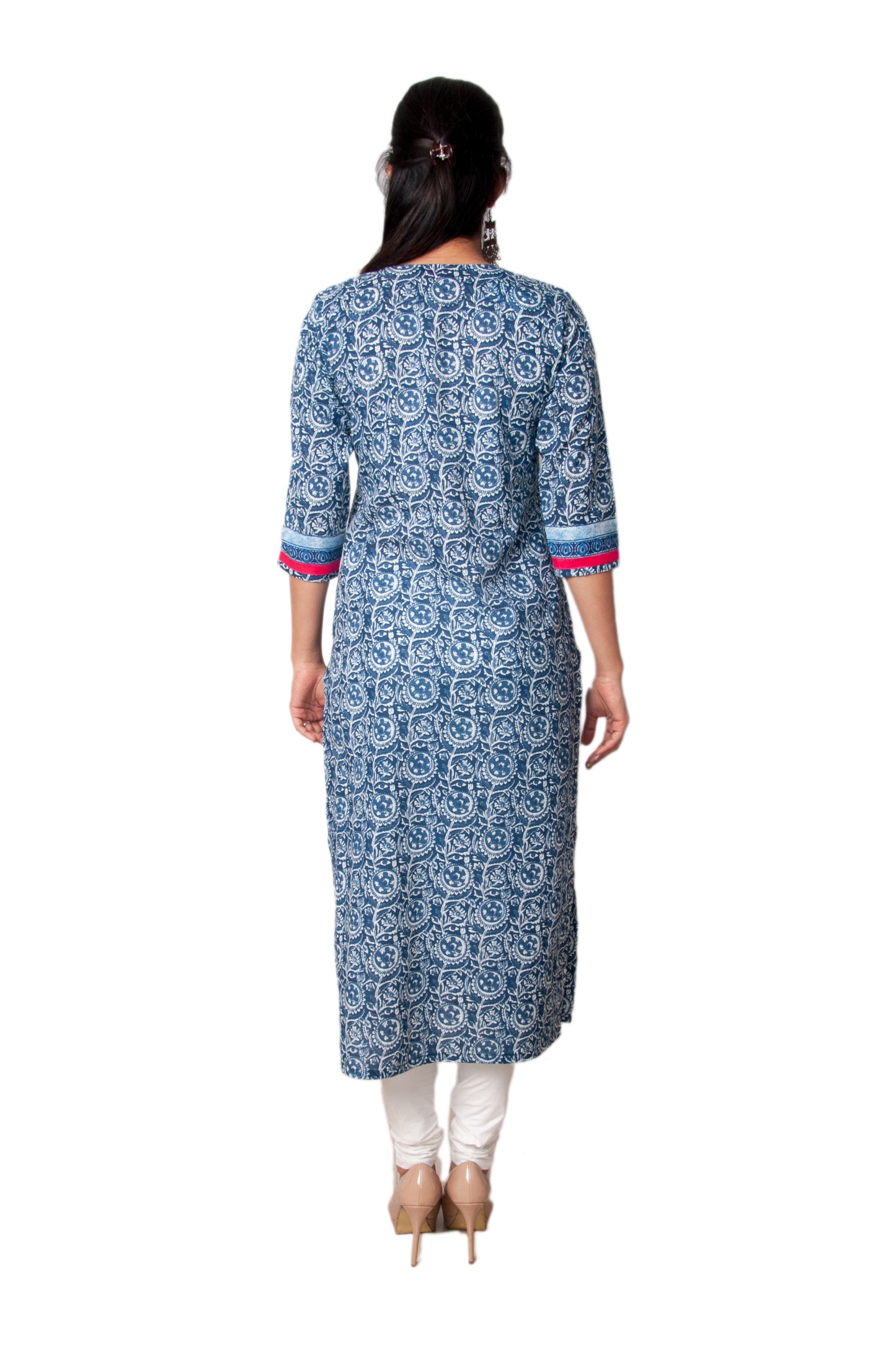 Indigo Print Indian Tunic For Ladies JPL1137