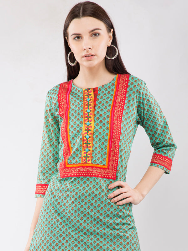 Bohemian Look Contrast Colored ladies Kurta JPL1142