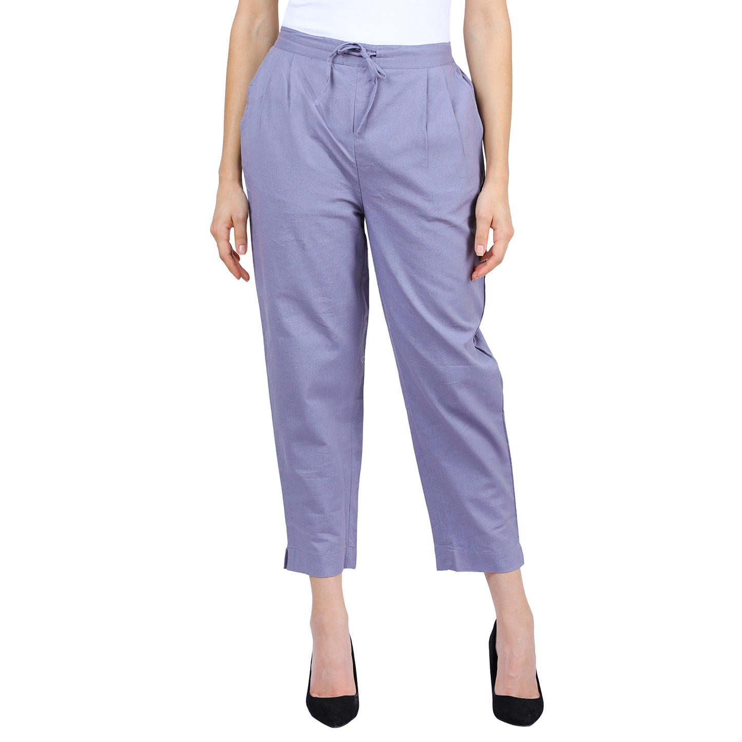 Grey Coloured Cotton Linen Trouser UP7014