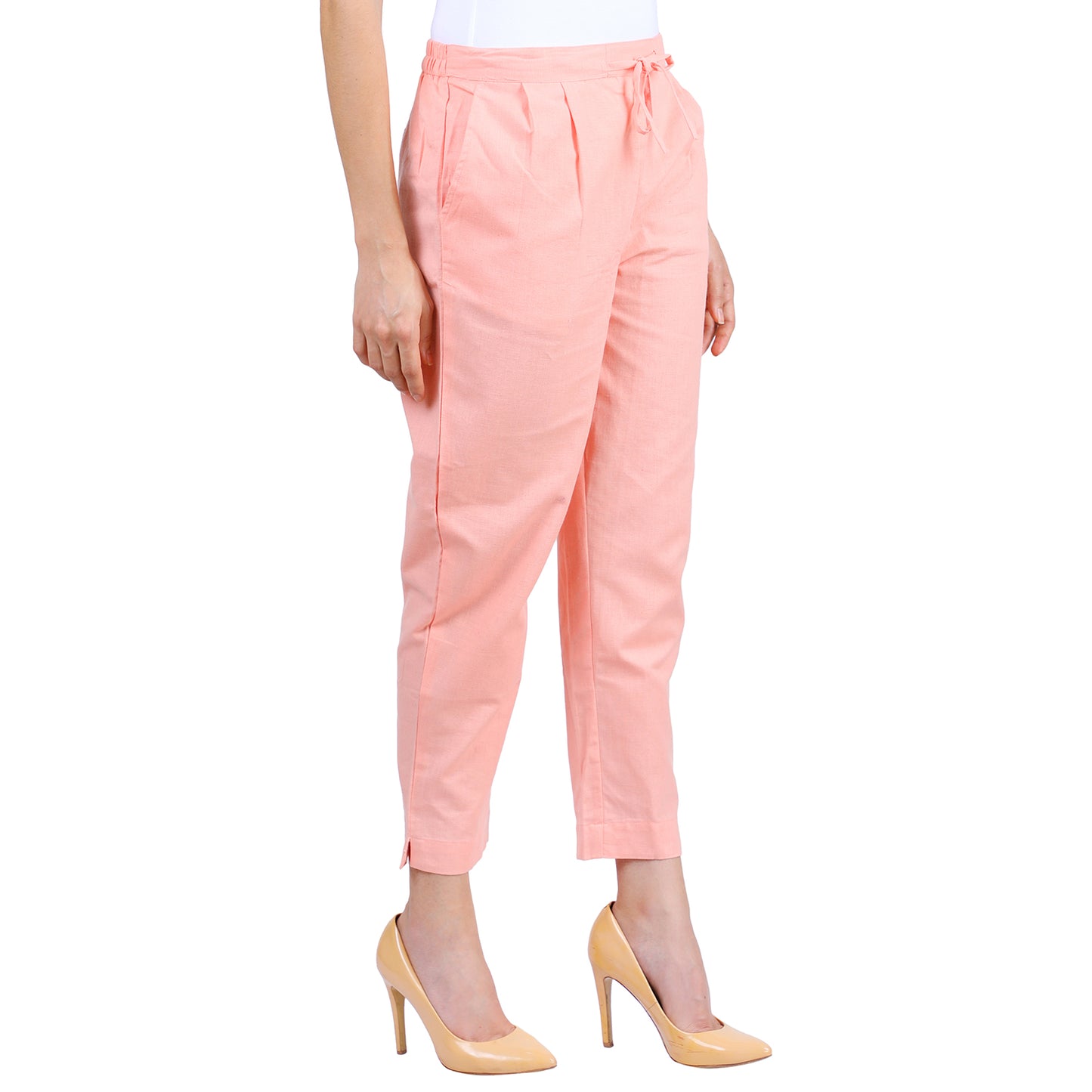 Pink Cotton Linen Trouser UP7020