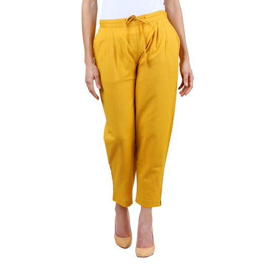 YELLOW Cotton Linen Trouser UP7023