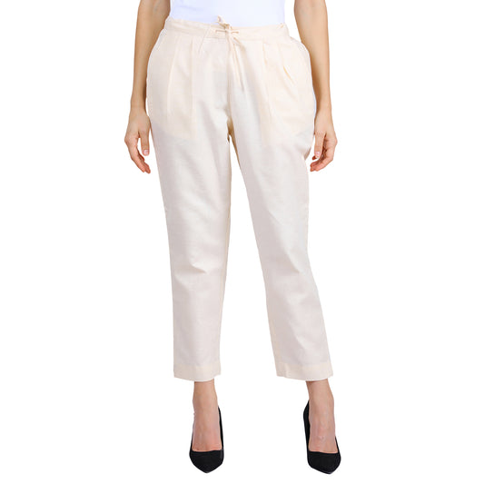 Light Pink Cotton Linen Trouser UP7025