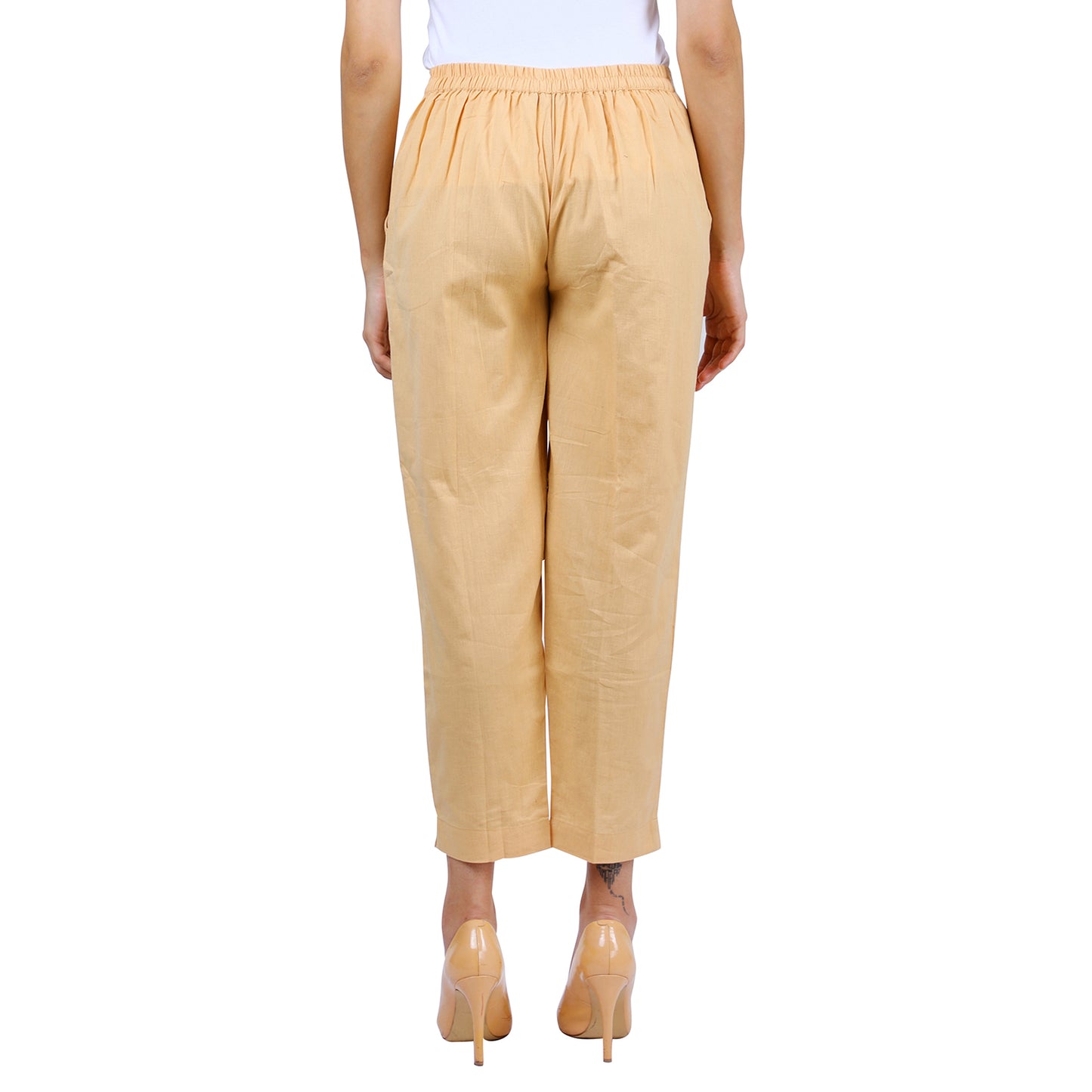 Peach Cotton Linen Trouser UP7026