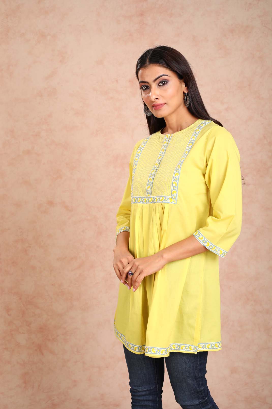 Cellery Tunic (Lime Yellow)